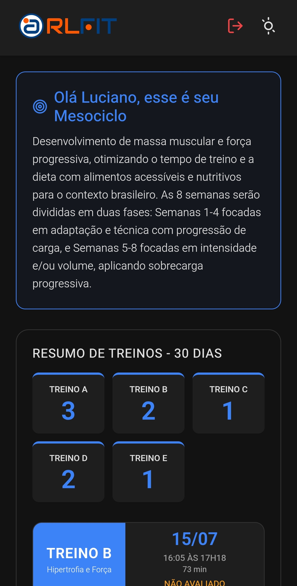 Painel Principal RL Fit